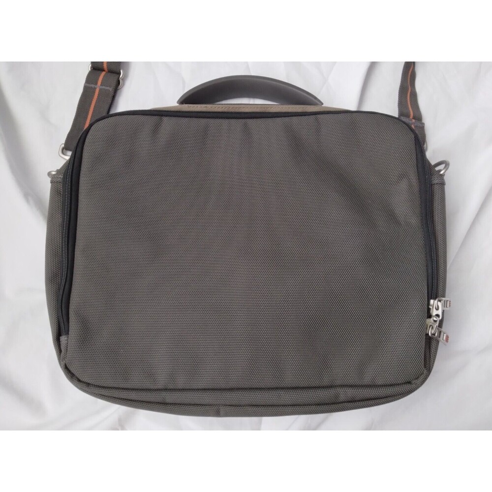 Eddie Bauer Laptop Messenger Bag Adjustable Shoulder Strap Zip Pockets Brown - Picture 9 of 11